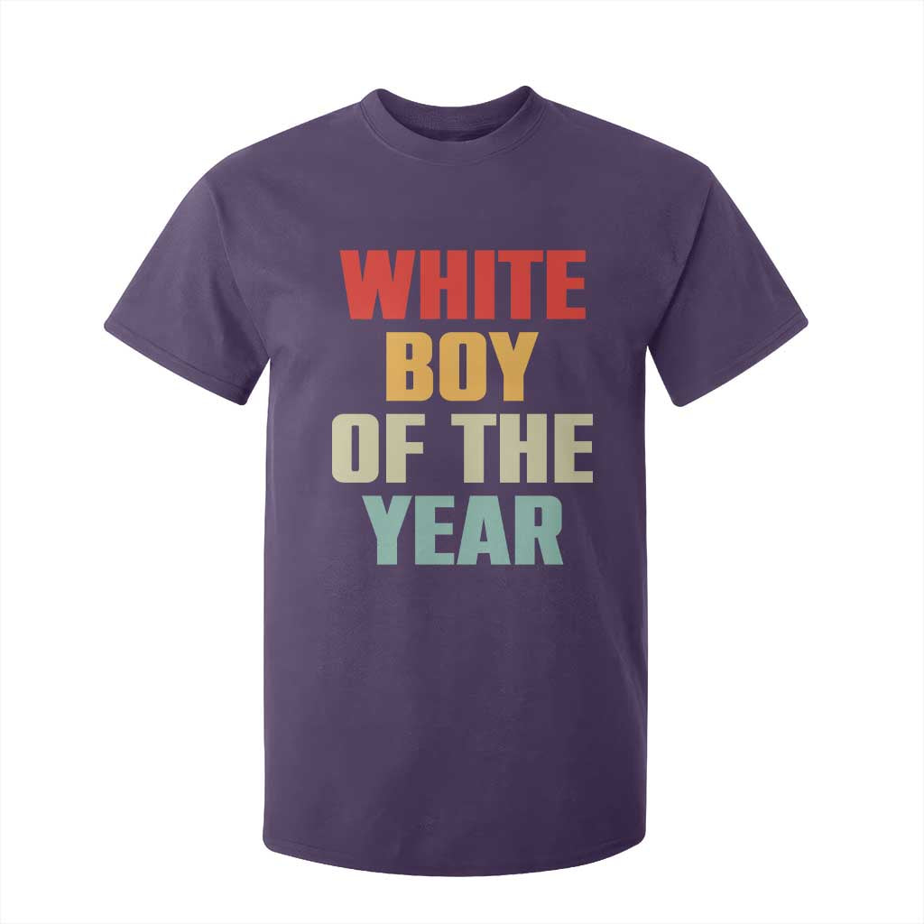 White Boy Of The Year T Shirt For Kid Funny Statement TS14 Purple Print Your Wear