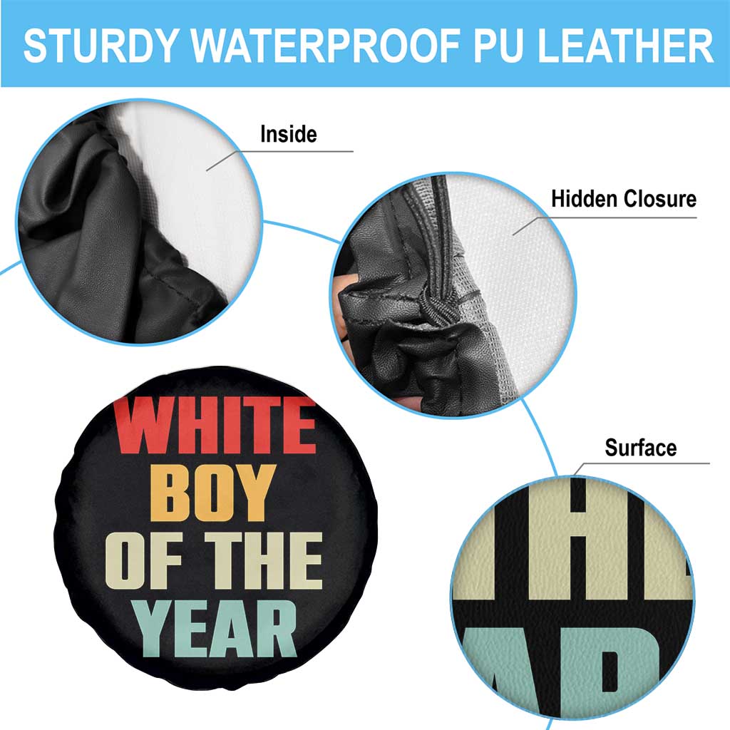 White Boy Of The Year Spare Tire Cover Funny Statement TS14 Print Your Wear
