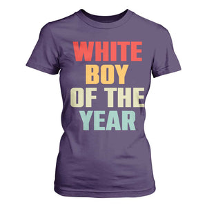 White Boy Of The Year T Shirt For Women Funny Statement TS14 Purple Print Your Wear