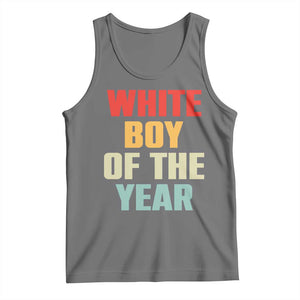 White Boy Of The Year Tank Top Funny Statement TS14 Black Heather Print Your Wear
