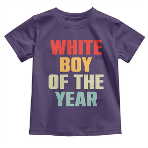 White Boy Of The Year Toddler T Shirt Funny Statement TS14 Purple Print Your Wear