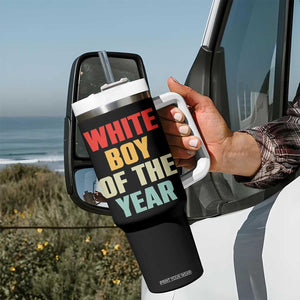 White Boy Of The Year Tumbler With Handle Funny Statement TS14 Print Your Wear