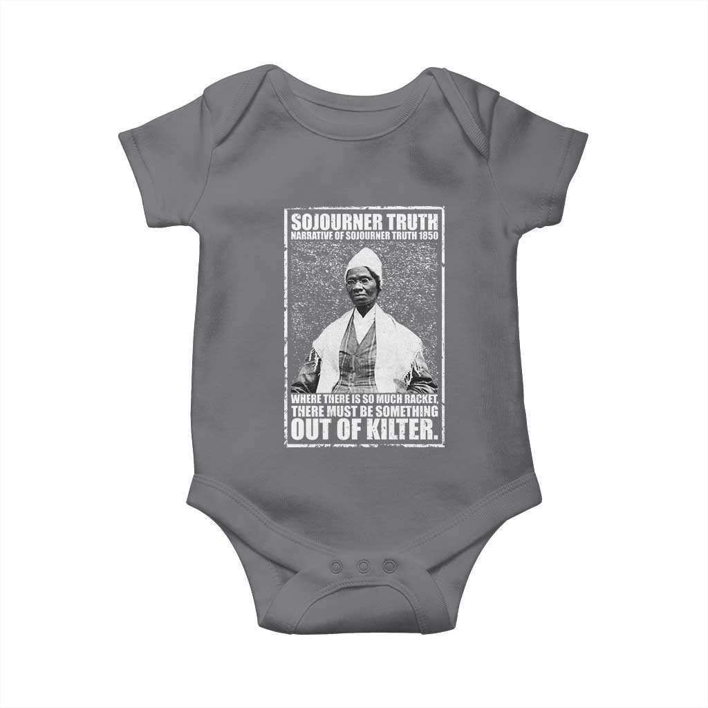 Sojourner Truth Quote Baby Onesie Black History Month TS14 Charcoal Print Your Wear