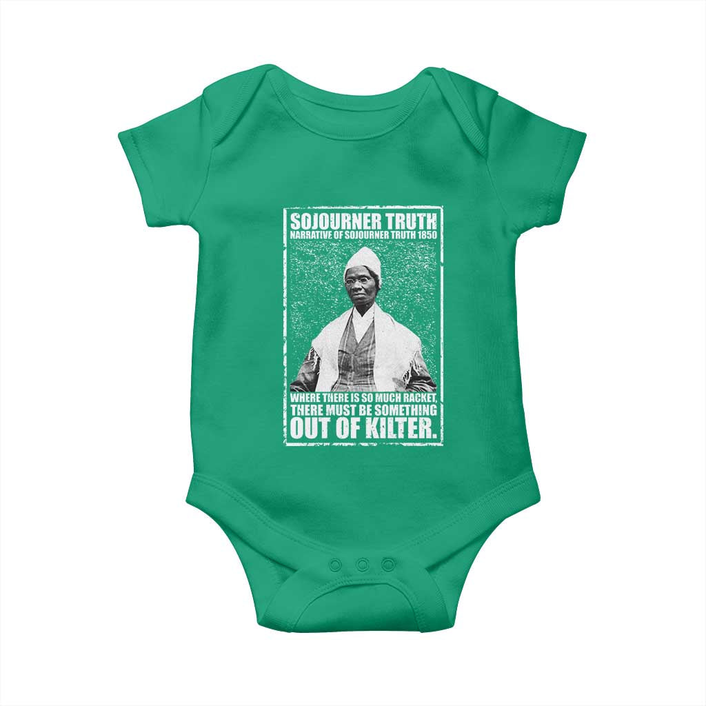Sojourner Truth Quote Baby Onesie Black History Month TS14 Irish Green Print Your Wear