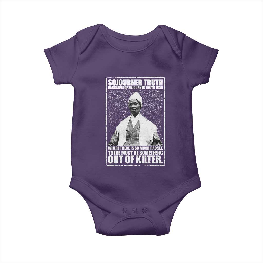 Sojourner Truth Quote Baby Onesie Black History Month TS14 Purple Print Your Wear