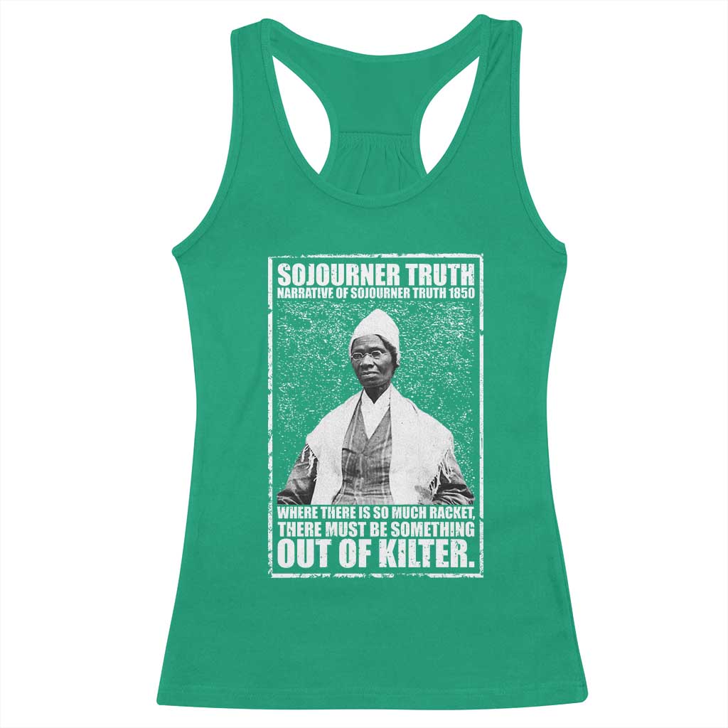Sojourner Truth Quote Racerback Tank Top Black History Month TS14 Irish Green Print Your Wear