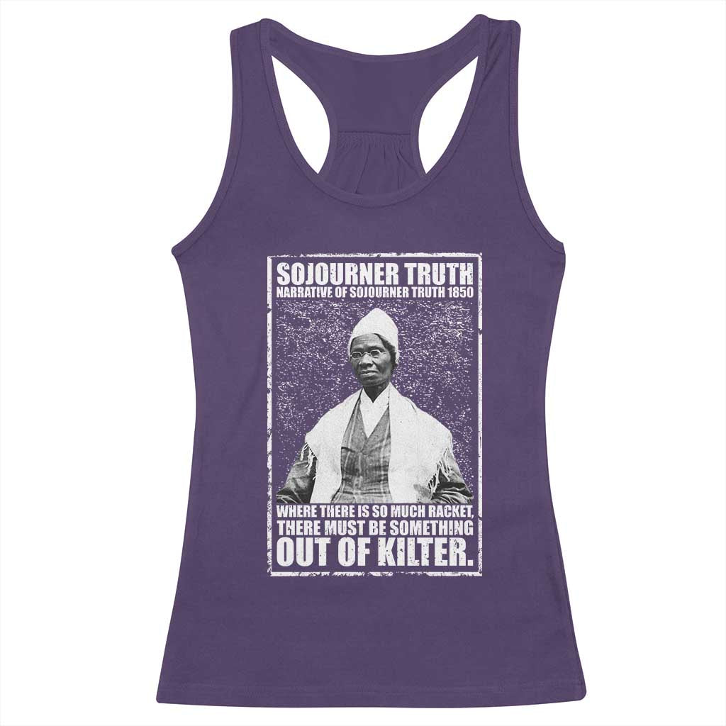 Sojourner Truth Quote Racerback Tank Top Black History Month TS14 Purple Print Your Wear
