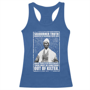 Sojourner Truth Quote Racerback Tank Top Black History Month TS14 Royal Blue Print Your Wear