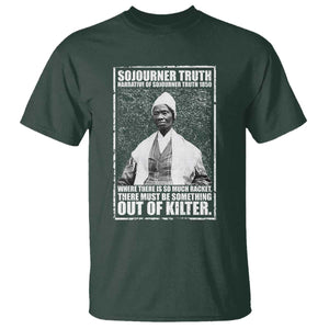 Sojourner Truth Quote T Shirt Black History Month TS14 Dark Forest Green Print Your Wear