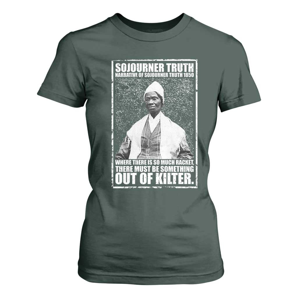 Sojourner Truth Quote T Shirt For Women Black History Month TS14 Dark Forest Green Print Your Wear