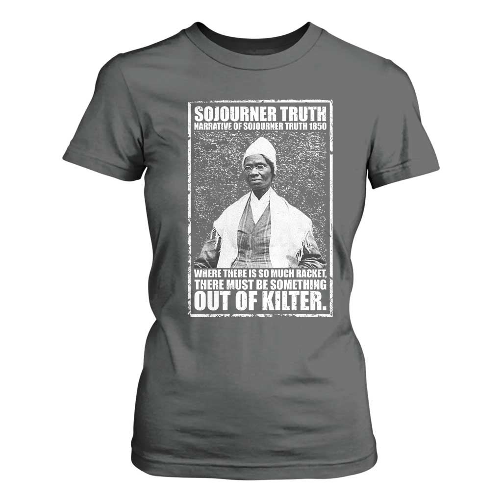 Sojourner Truth Quote T Shirt For Women Black History Month TS14 Dark Heather Print Your Wear