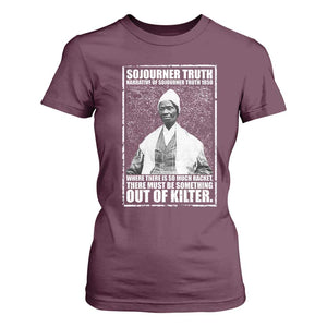 Sojourner Truth Quote T Shirt For Women Black History Month TS14 Maroon Print Your Wear