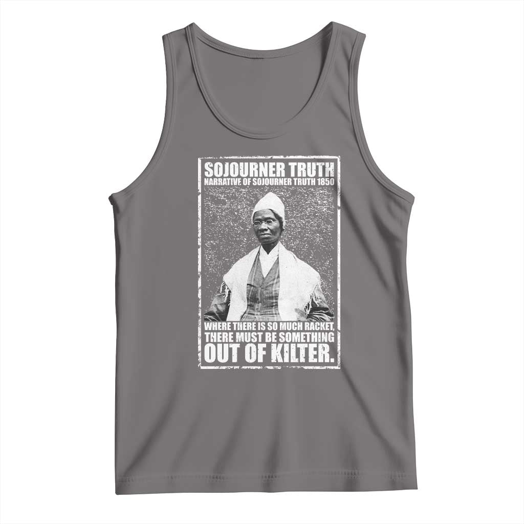 Sojourner Truth Quote Tank Top Black History Month TS14 Deep Heather Print Your Wear
