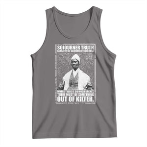 Sojourner Truth Quote Tank Top Black History Month TS14 Deep Heather Print Your Wear