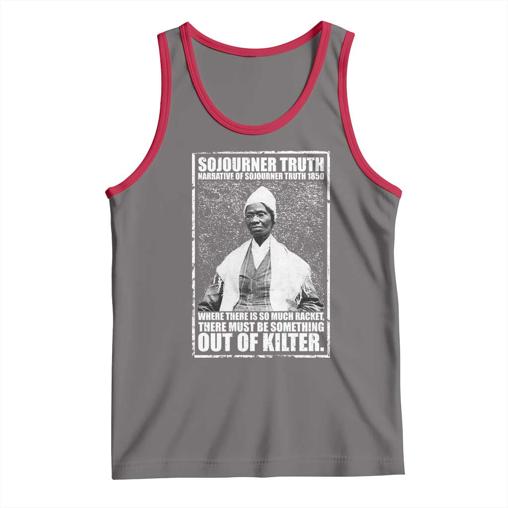 Sojourner Truth Quote Tank Top Black History Month TS14 Deep Heather Red Print Your Wear