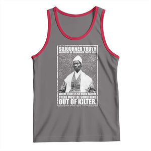 Sojourner Truth Quote Tank Top Black History Month TS14 Deep Heather Red Print Your Wear