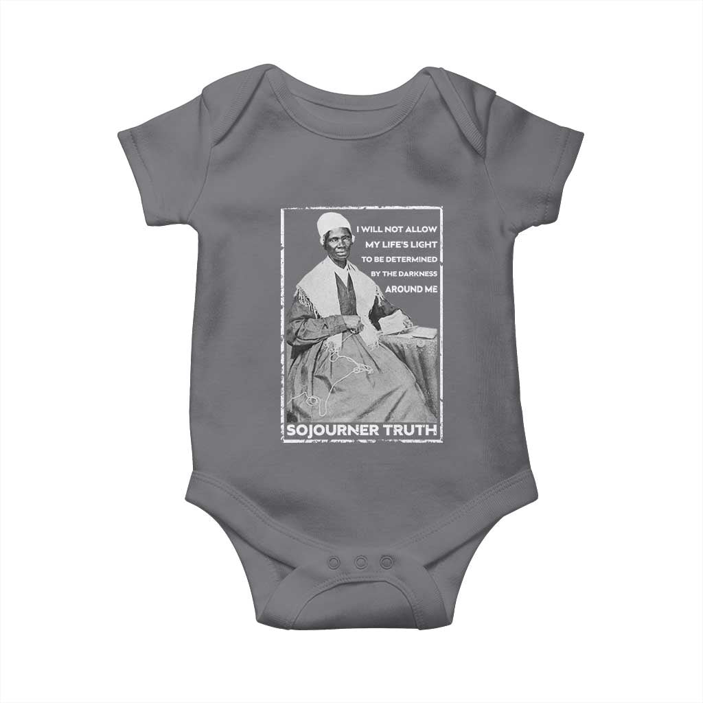 Sojourner Truth Quote Baby Onesie Black History Month Strong Woman TS14 Charcoal Print Your Wear