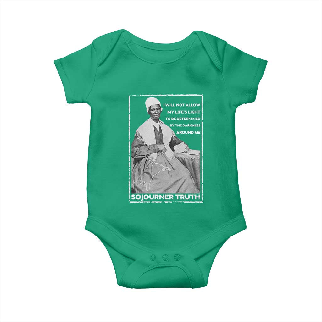Sojourner Truth Quote Baby Onesie Black History Month Strong Woman TS14 Irish Green Print Your Wear