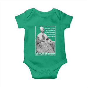 Sojourner Truth Quote Baby Onesie Black History Month Strong Woman TS14 Irish Green Print Your Wear