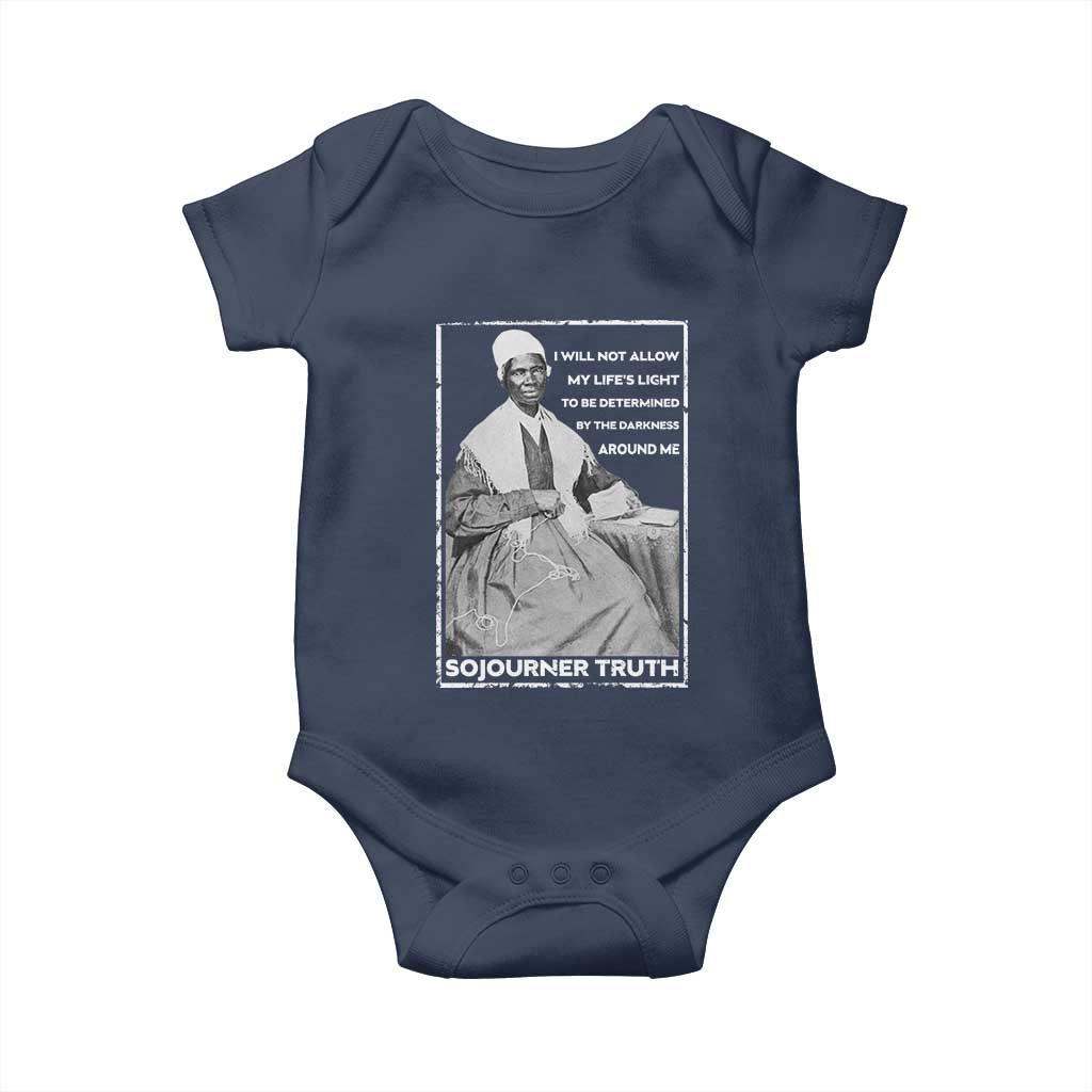 Sojourner Truth Quote Baby Onesie Black History Month Strong Woman TS14 Navy Print Your Wear