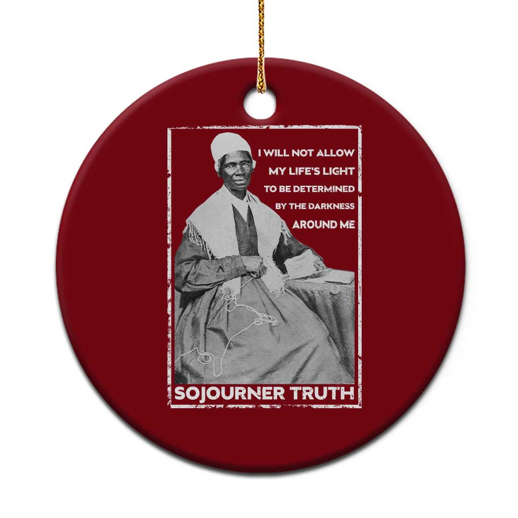 Sojourner Truth Quote Ceramic Ornament Black History Month Strong Woman TS14 1pc Red Print Your Wear