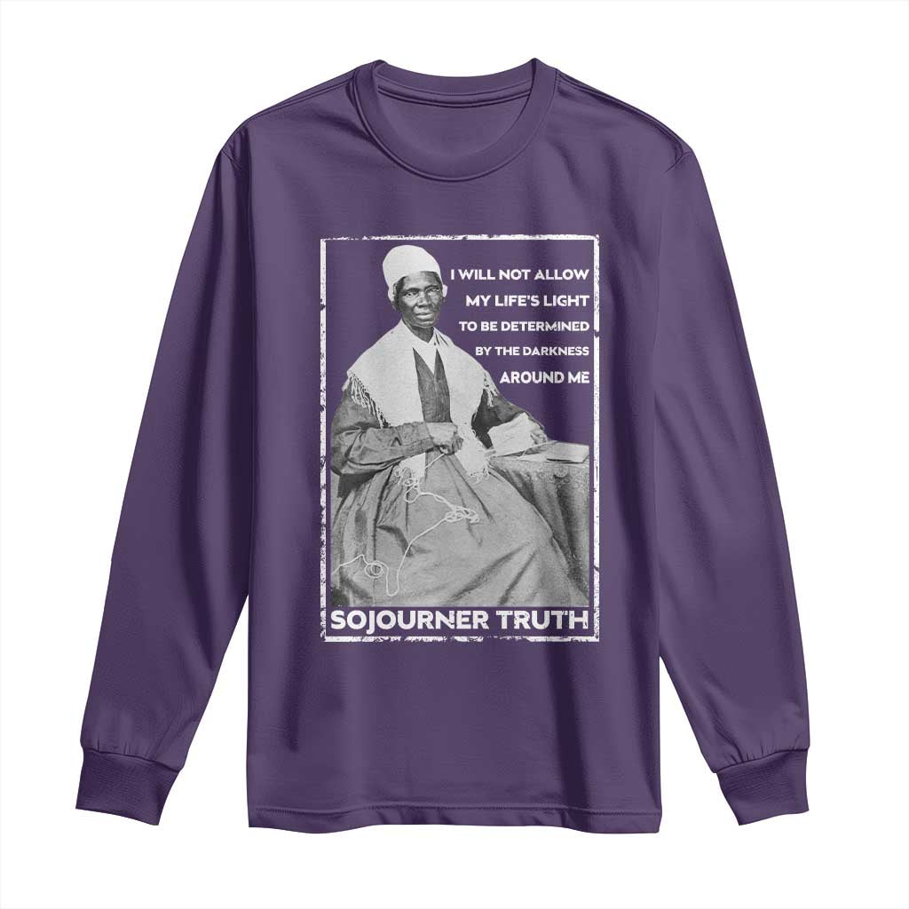 Sojourner Truth Quote Long Sleeve Shirt Black History Month Strong Woman TS14 Purple Print Your Wear