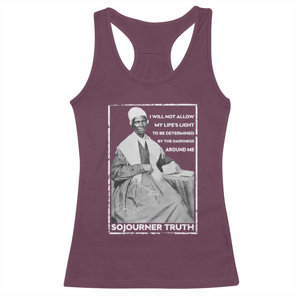 Sojourner Truth Quote Racerback Tank Top Black History Month Strong Woman TS14 Maroon Print Your Wear