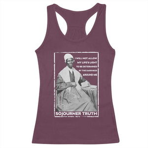 Sojourner Truth Quote Racerback Tank Top Black History Month Strong Woman TS14 Maroon Print Your Wear