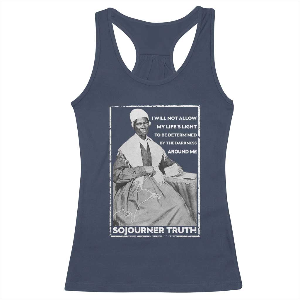 Sojourner Truth Quote Racerback Tank Top Black History Month Strong Woman TS14 Navy Print Your Wear
