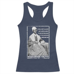 Sojourner Truth Quote Racerback Tank Top Black History Month Strong Woman TS14 Navy Print Your Wear