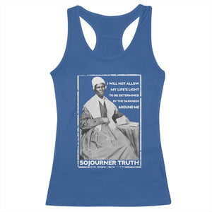 Sojourner Truth Quote Racerback Tank Top Black History Month Strong Woman TS14 Royal Blue Print Your Wear