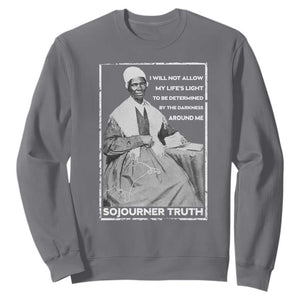 Sojourner Truth Quote Sweatshirt Black History Month Strong Woman TS14 Charcoal Print Your Wear