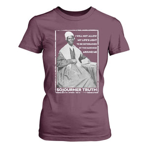 Sojourner Truth Quote T Shirt For Women Black History Month Strong Woman TS14 Maroon Print Your Wear