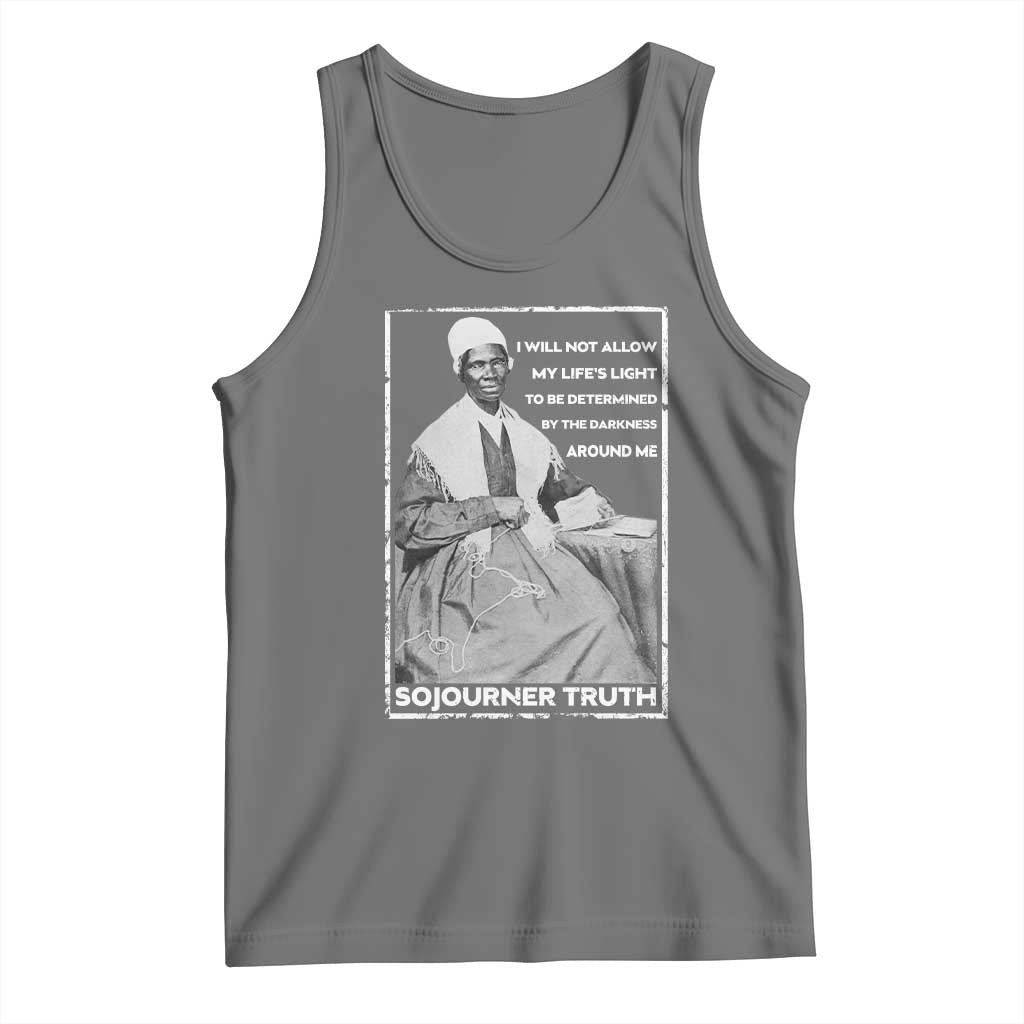 Sojourner Truth Quote Tank Top Black History Month Strong Woman TS14 Black Heather Print Your Wear