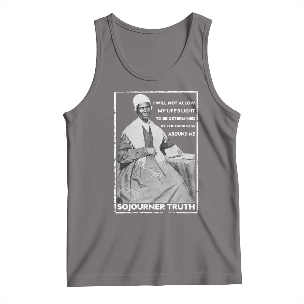 Sojourner Truth Quote Tank Top Black History Month Strong Woman TS14 Deep Heather Print Your Wear