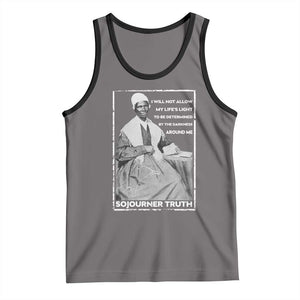Sojourner Truth Quote Tank Top Black History Month Strong Woman TS14 Deep Heather Black Print Your Wear
