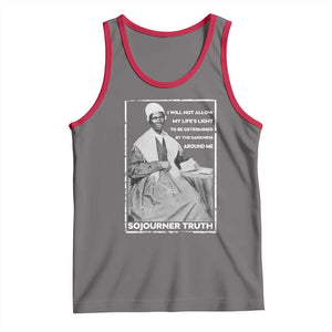 Sojourner Truth Quote Tank Top Black History Month Strong Woman TS14 Deep Heather Red Print Your Wear