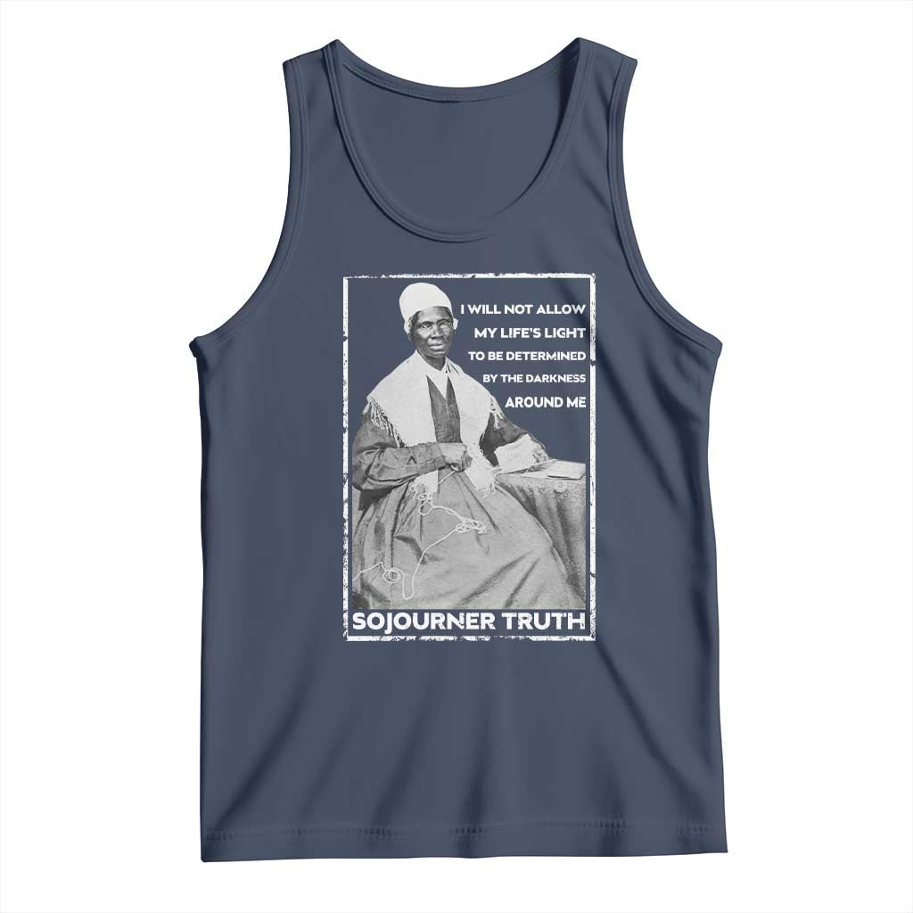 Sojourner Truth Quote Tank Top Black History Month Strong Woman TS14 Navy Print Your Wear