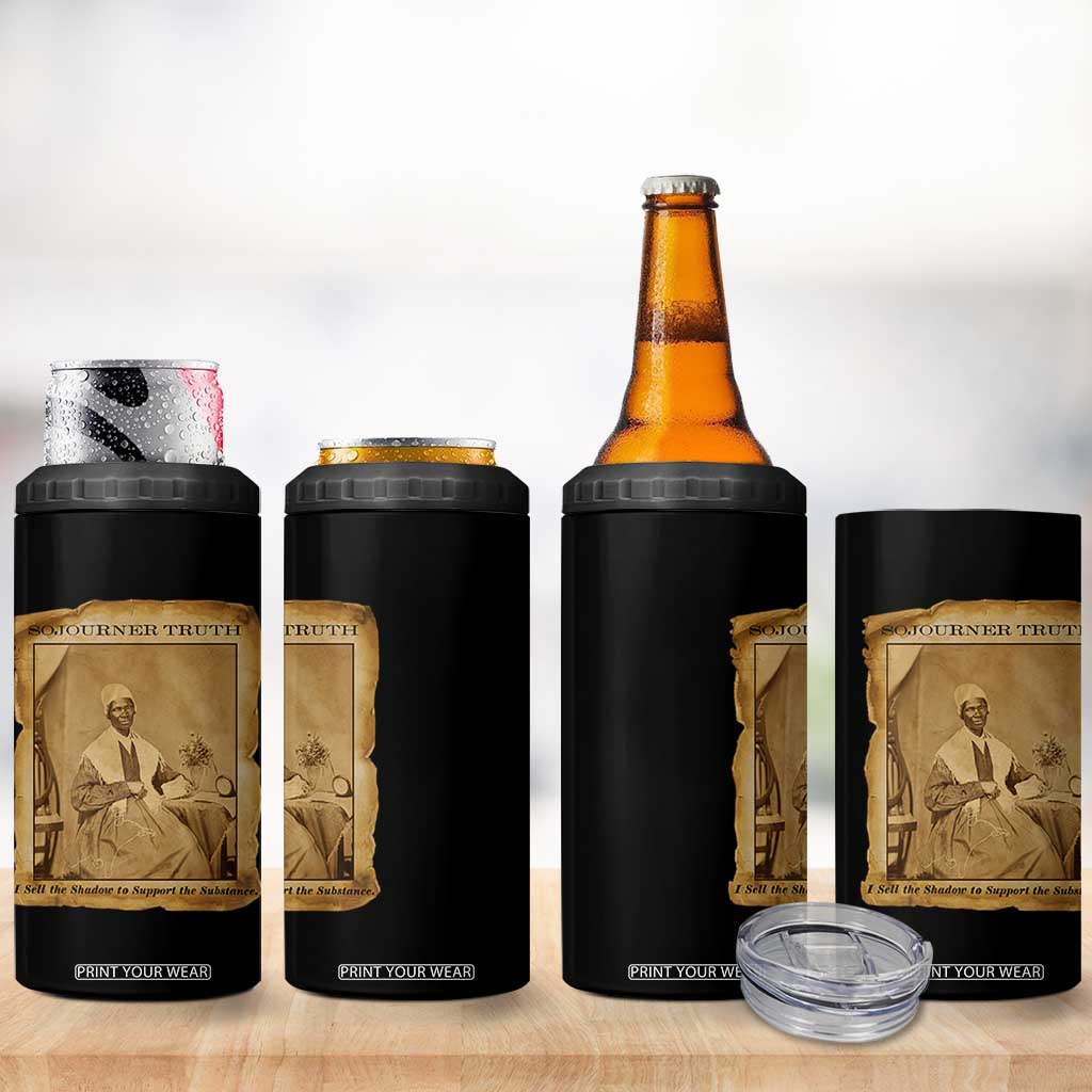 Sojourner Truth 4 in 1 Can Cooler Tumbler Black Women Quote TS14 Print Your Wear