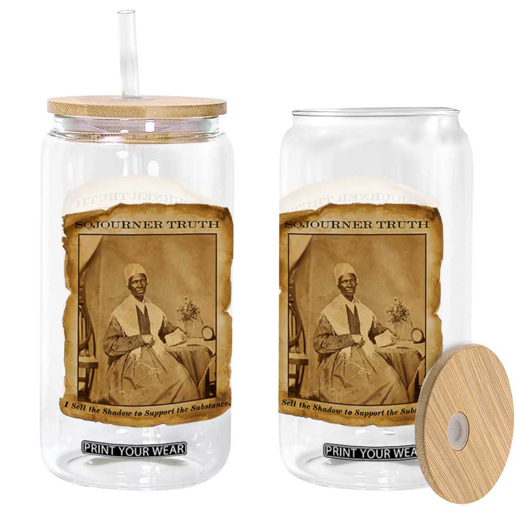 Sojourner Truth Glass Can Black Women Quote TS14 Print Your Wear