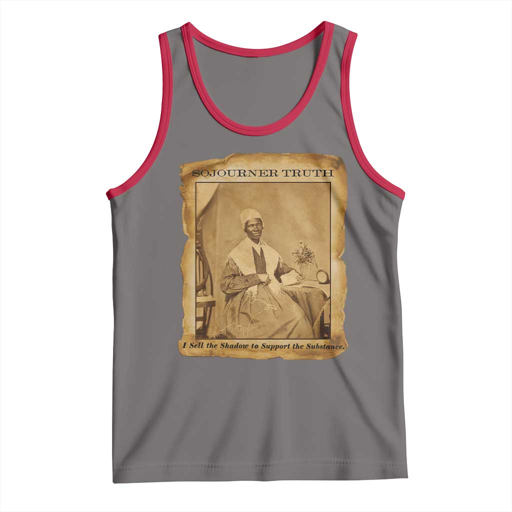 Sojourner Truth Tank Top Black Women Quote TS14 Deep Heather Red Print Your Wear