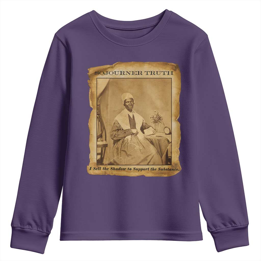 Sojourner Truth Youth Sweatshirt Black Women Quote TS14 Purple Print Your Wear
