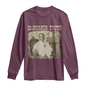 Sojourner Truth Long Sleeve Shirt African American Historical Hero TS14 Maroon Print Your Wear