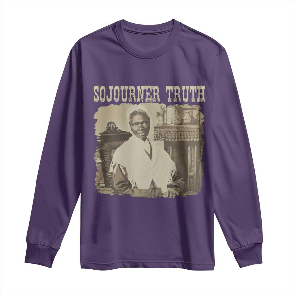 Sojourner Truth Long Sleeve Shirt African American Historical Hero TS14 Purple Print Your Wear