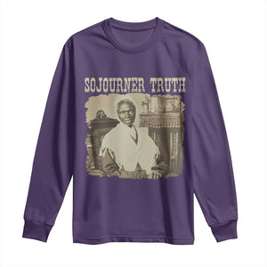 Sojourner Truth Long Sleeve Shirt African American Historical Hero TS14 Purple Print Your Wear