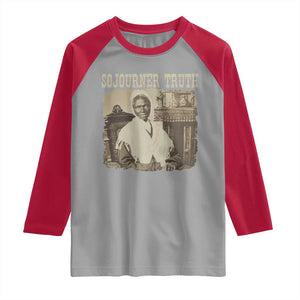 Sojourner Truth Raglan Shirt African American Historical Hero TS14 Sport Gray Red Print Your Wear
