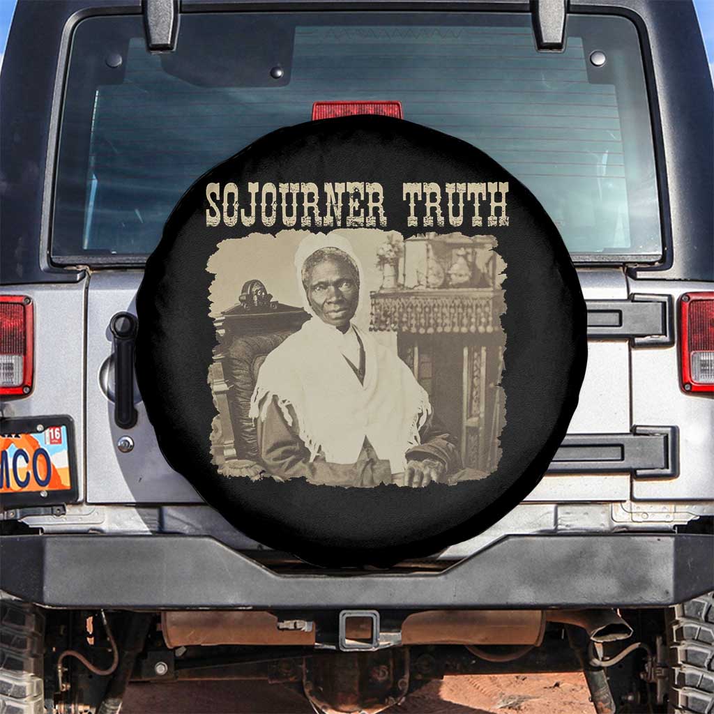 Sojourner Truth Spare Tire Cover African American Historical Hero TS14 No hole Black Print Your Wear