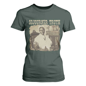 Sojourner Truth T Shirt For Women African American Historical Hero TS14 Dark Forest Green Print Your Wear