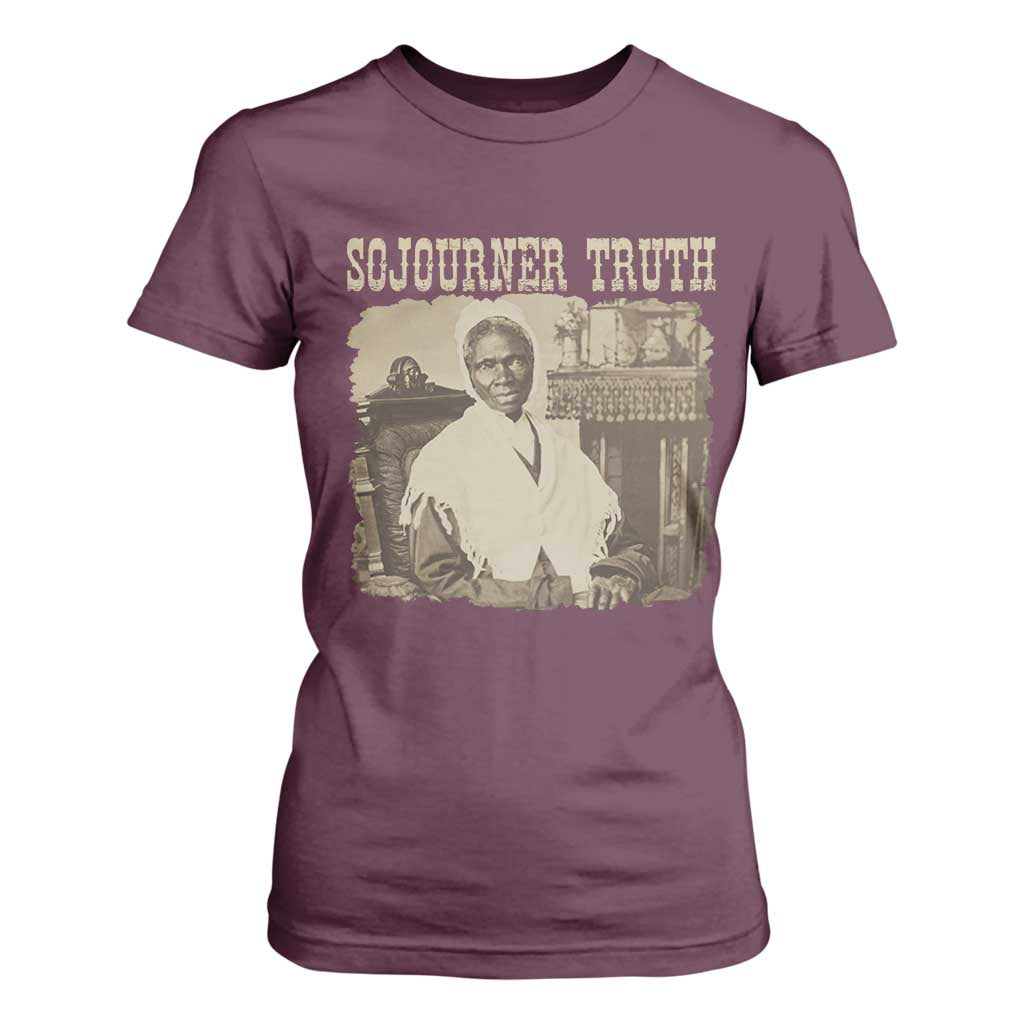 Sojourner Truth T Shirt For Women African American Historical Hero TS14 Maroon Print Your Wear