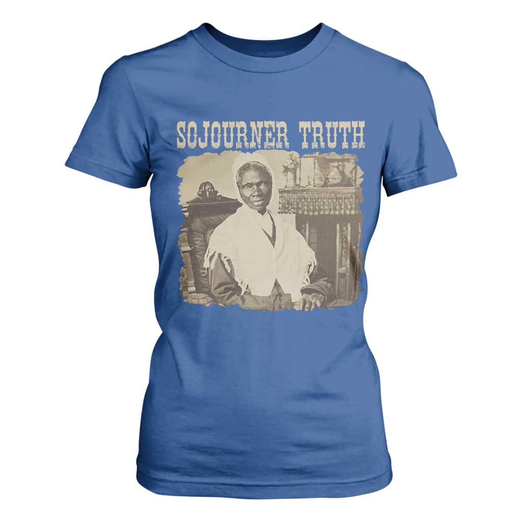 Sojourner Truth T Shirt For Women African American Historical Hero TS14 Royal Blue Print Your Wear